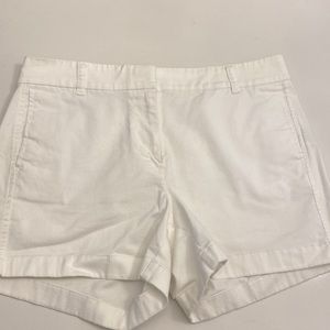 White jcrew chino shorts